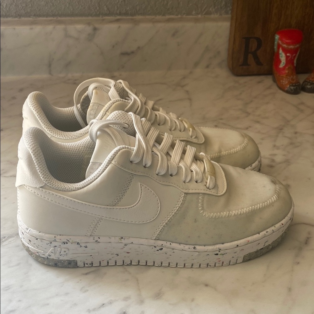 White Nike Air Force 1 Sneakers